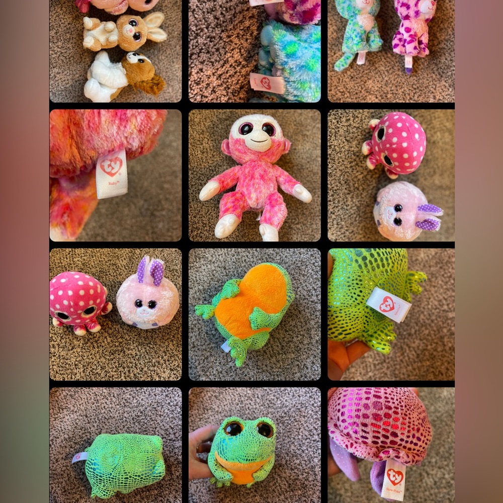 Lot of 10 beanie boos